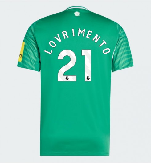 Moške Nogometnih dresov Newcastle United Tino Livramento #21 Gostujoči 2025-26 Kratki rokavi Moške Nogometnih dresov Newcastle United Tino Livramento #21 Gostujoči 2025-26 Kratki rokavi